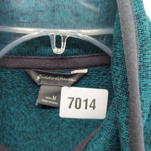 eddie bauer green fleece pullover size medium mens - Picture 8 of 10
